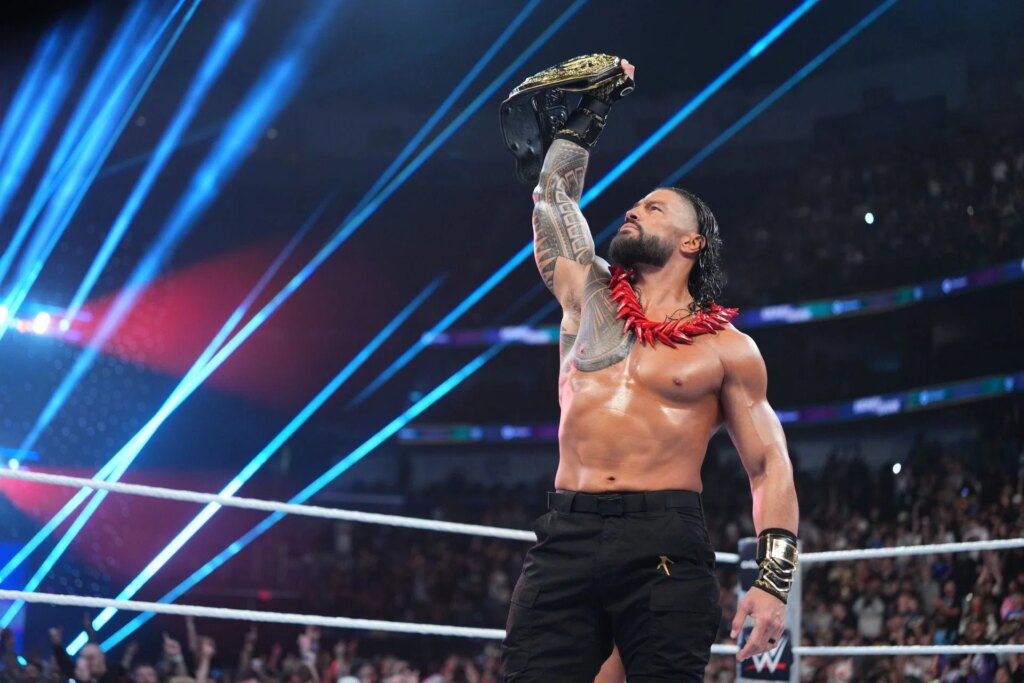 3 WWE stars Roman Reigns could face at Crown Jewel 2026 instead of Sami Zayn NEW ORLEANS, LOUISIANA - OCTOBER 10: Roman Reigns enters the ring during Money in the Bank at First Horizon Center on October 10, 2026 in New Orleans, Louisiana. (Photo by Cooper Neil/WWE via Getty Images) - Source: Getty