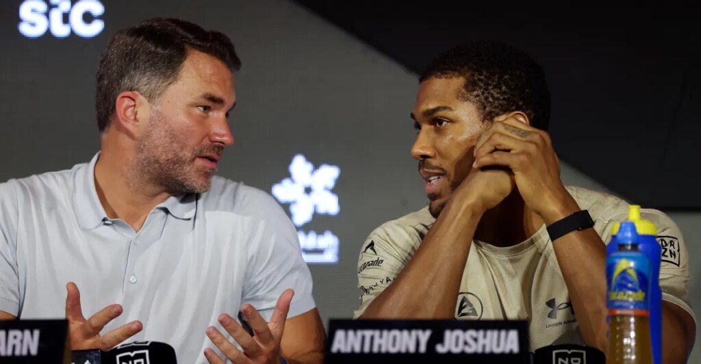 Anthony Joshua backs Eddie Hearn ‘if he wants to pull the plug’ on Tyson Fury fight over Dana White dispute Anthony Joshua backs Eddie Hearn ‘if he wants to pull the plug’ on Tyson Fury fight over Dana White dispute
