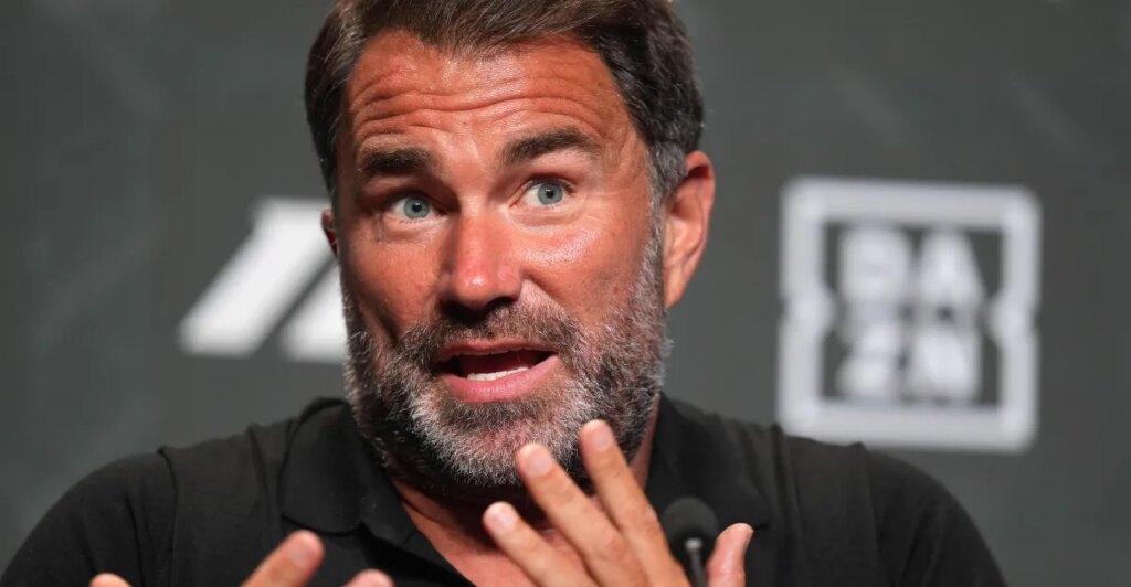 Eddie Hearn blames Dana White’s ‘arrogance’ for nasty rhetoric in lead-up to Fury vs. Joshua: ‘They’re control freaks’ Eddie Hearn blames Dana White’s ‘arrogance’ for nasty rhetoric in lead-up to Fury vs. Joshua: ‘They’re control freaks’