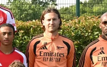Former Arsenal player now coaching club’s u15 side Former Arsenal player now coaching club’s u15 side