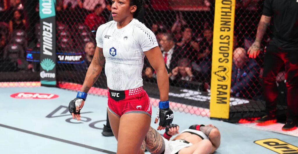 Joselyne Edwards to serve as backup fighter for Kayla Harrison vs. Amanda Nunes at UFC 334 Joselyne Edwards to serve as backup fighter for Kayla Harrison vs. Amanda Nunes at UFC 334