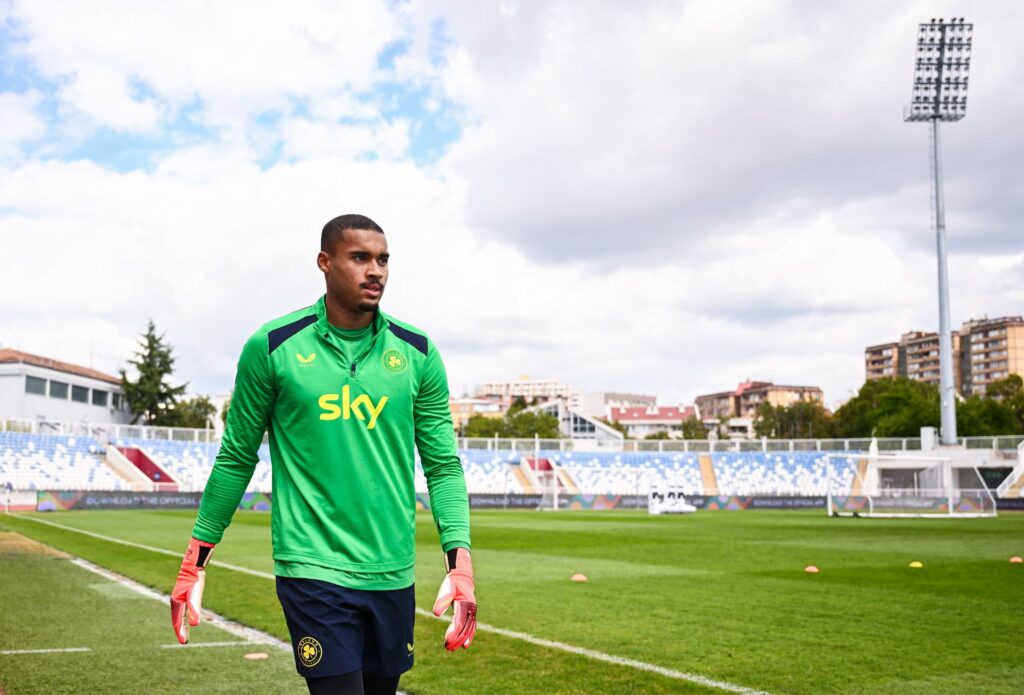 ‘The most durable of metals are created in the hottest furnaces’ Gavin Bazunu’s withdrawal from the Israel-Ireland game was further proof of his incredible character Goalkeeper Gavin Bazunu during the Republic of Ireland Training Session at Fadil Vokrri Stadium in Pristina, Kosovo.