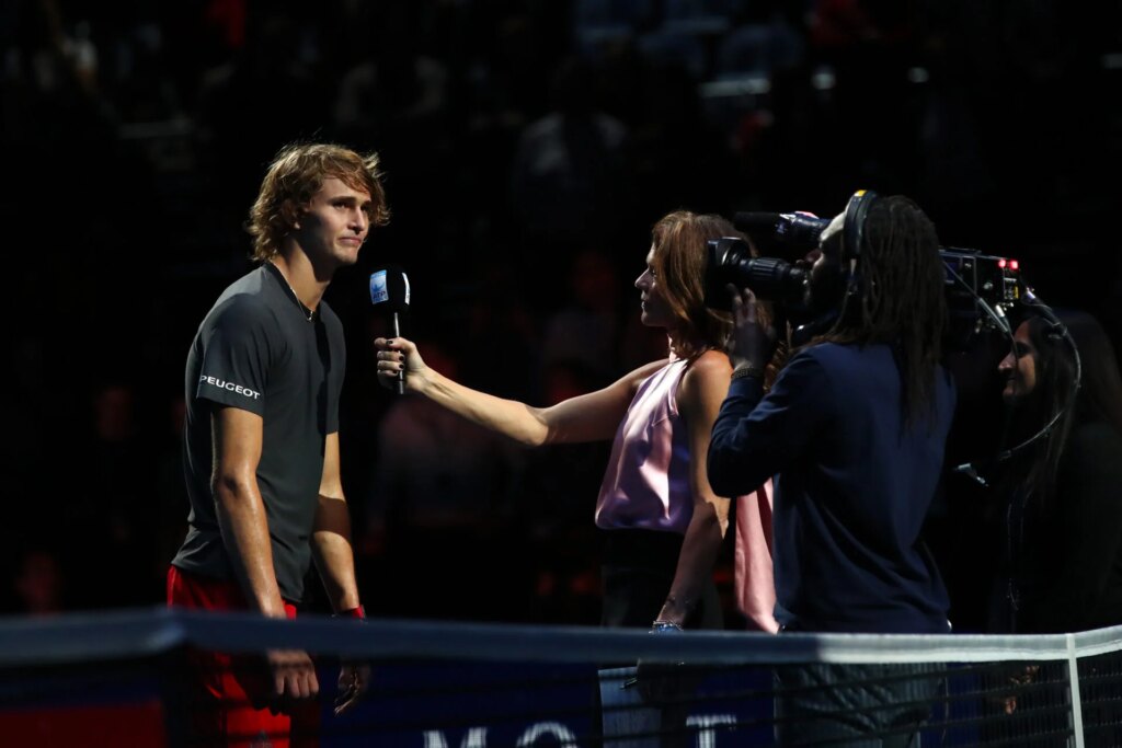 Why Alexander Zverev was once booed by the crowd during an interview after beating Roger Federer at the ATP Finals