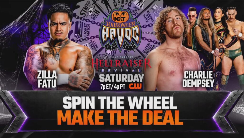 Zilla Fatu vs. Charlie Dempsey Set For NXT Halloween Havoc